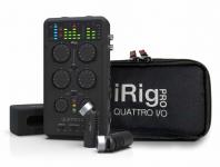 Профессиональный мобильный аудиоинтерфейс, микшер IK MULTIMEDIA iRig Pro Quattro I/O Deluxe