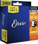 Акція! Набір струн для електрогітари Elixir EL NW SL (3 Pk)