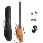 Портативная гитара Комплект Donner Music HUSH-Ⅰ Silent Guitar Mahogany Natural EC1781