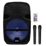 Акустическая система с микрофонами BIG350STORM USB/MP3/FM/BT/TWS + 2pcs VHF mic