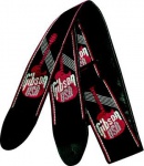 GIBSON ASGG-600 WOVEN STYLE 2' STRAP W/GIBSON LOGO - RED