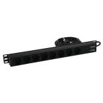 Сетевой удлинитель - распределитель питания Distributor R19-8 1U bk 2.7m (30240215)