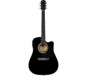 SQUIER by FENDER SA-105CE BLACK Електроакустична гітара