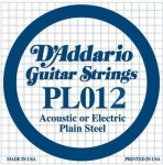 Струна для акустической гитары D'ADDARIO PL012 Струна .012, сталь