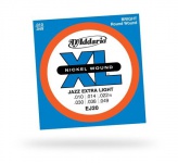 Струны для электрогитары D'ADDARIO EJ20 XL Jazz Extra Light