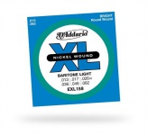 Струны для электрогитары D'ADDARIO EXL158 XL Baritone Light