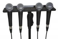 Держатель GATOR FRAMEWORKS GFW-MIC-4TRAY Тримач-лоток для чотирьох ручних мікрофонів