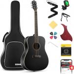 Комплект Donner Music DAG-1B Black Acoustic Guitar EC1128