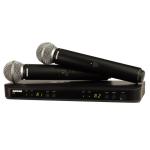 Два радиомикрофона на базе SHURE BLX288E/SM58-M17