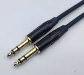 Мікрофонний кабель 6.35 TRS - 6.35 TRS Stereo 1M