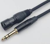 Мікрофонний кабель XLR M - 6.35 TRS Stereo 1M