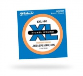 Струни для бас гітари D'ADDARIO EXL160 XL Medium 4str