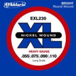 Струны для бас-гитары D'ADDARIO EXL230 XL Heavy 4str