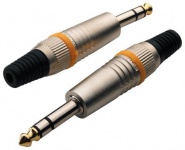 Разъём 1/4" Jack 6,3мм ROCKCABLE RCL10003 M металева кришка Jack TRS
