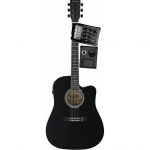 Электроакустическая гитара Stagg SW203CETU BK