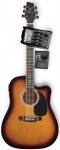 Электроакустическая гитара Stagg SW203CETU-VS