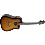 Электроакустическая гитара Stagg SA40DCFI-BS
