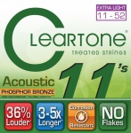 Струни для акустичної гітари CLEARTONE 7411 Custom Light 11-52