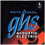 Струны для акустической гитары GHS STRINGS WB-L WHITE BRONZE