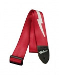GIBSON ASGSBL-20 LIGHTNING BOLT STYLE 2' SAFETY STRAP - FERRARI RED
