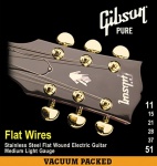 Струны для электрогитары GIBSON FLATWIRES STAINLESS STEEL FLATWOUND