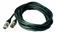 Микрофонный кабель ROCKCABLE RCL30303D7 Мікрофонний кабель, XLR-f - XLR-m, діам. 7 мм, 3 м, чорний