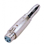 Переходник SOUNDKING Переходник джек-мама стерео - канон-мама SoundKing CA304 хромированный