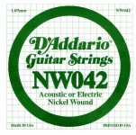 Струна для електрогітари D`ADDARIO NW042 XL Nickel Wound 042