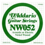 Струна для електрогітари D`ADDARIO NW052 XL Nickel Wound 052