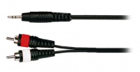 Инсертный кабель SOUNDKING BB413 1/8" TRS Jack - 2 x RCA, 3м