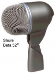 Микрофон Shure BETA52A мікрофон динамічний, розроблений спеціально для роботи з бочкою і іншими басовими інструментами
