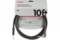 Інструментальний кабель FENDER CABLE PROFESSIONAL SERIES 10' ANGLED BLACK
