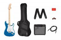 Электрогитара SQUIER by FENDER AFFINITY SERIES STRAT PACK HSS LAKE PLACID BLUE Гитарный набор