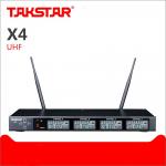 Радиомикрофон X4 Takstar Приймач радіосистеми 4х канальний на 4 передавача з вільним вибором конфігурації пристроїв, що підключаються