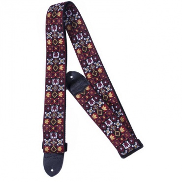 Ремень для гитары FENDER 2" FESTIVAL HOOTENANNY STRAP RED Гитарный ремень