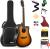 Комплект Donner Music Donne Acoustic Guitar Cutaway Sunburst EC1020