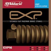 Струни для акустичної гітари D&#039;ADDARIO EXP16 EXP Phosphor BronzeLight