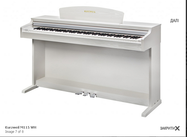 Цифровое пианино Kurzweil M115 WH