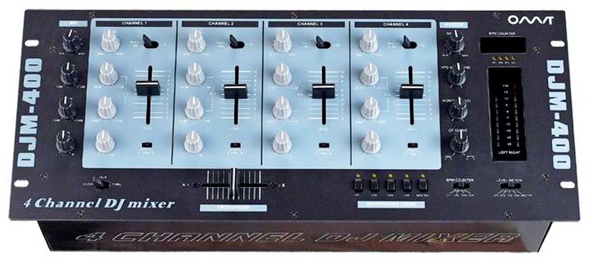 DJ микшерный пульт DJM400 Микшерный пульт DJ 4 канала 19"