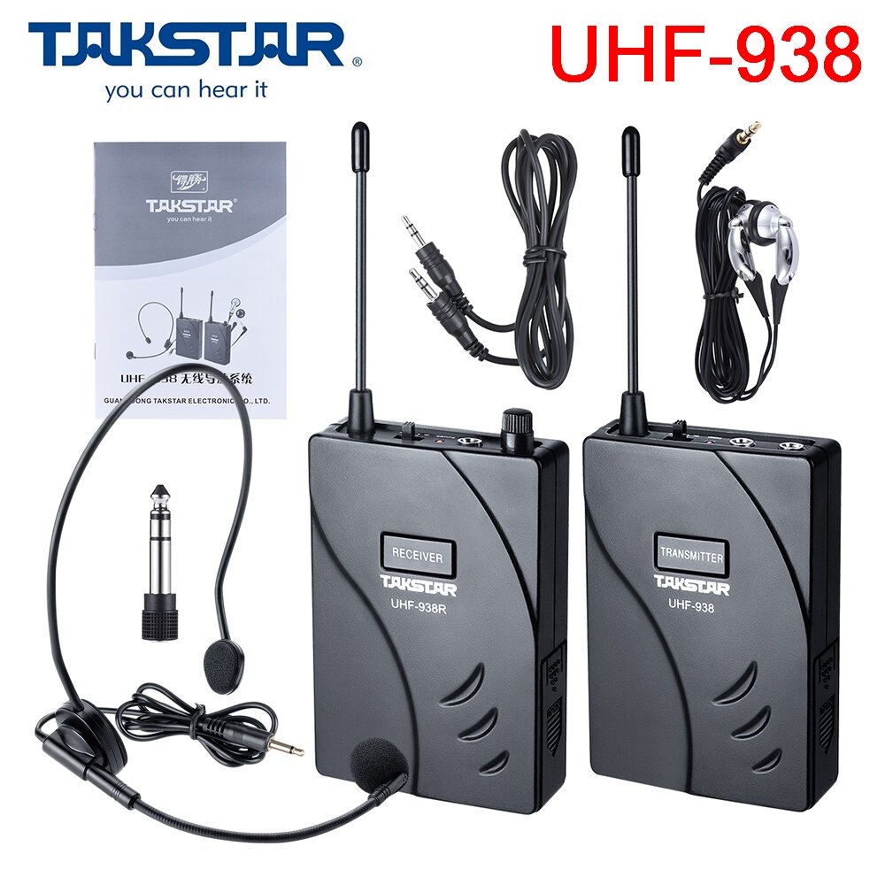 Радиомикрофон UHF-938 Takstar Радиосистема тур гід для екскурсій (Передатчік1шт + Пріемнік1шт)