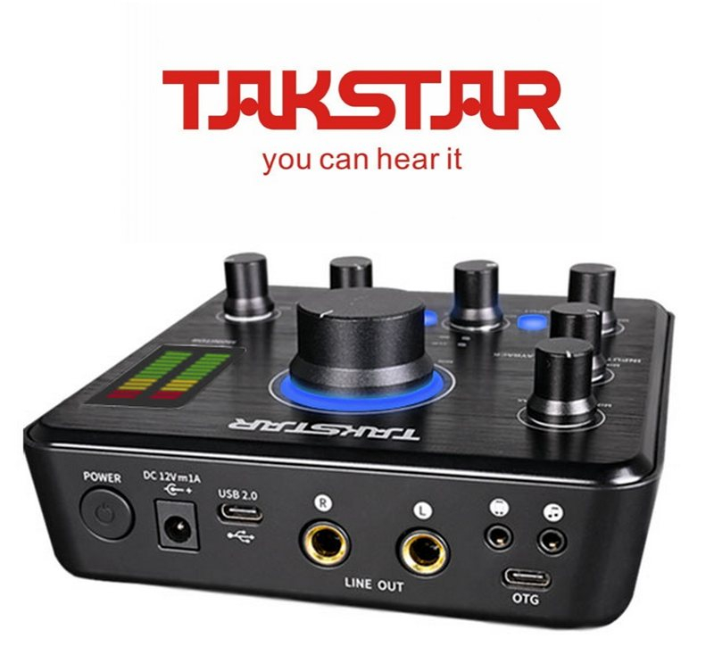Такстар MX630 OTG USB-аудіоінтерфейс звукова карта для використання в мережі, караоке, професійного запису, прямої трансляції або розваги.