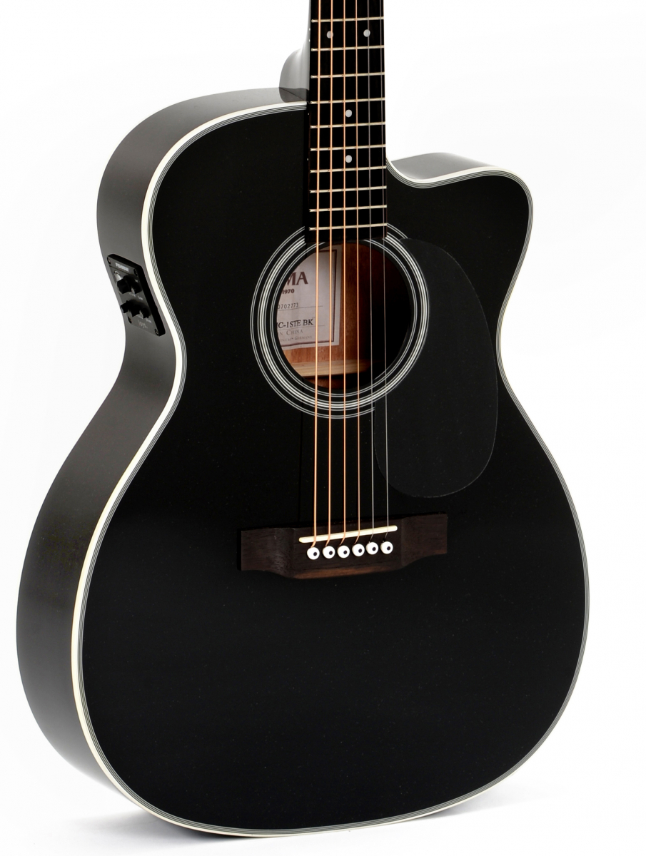Акустическая гитара Гітара ак. Sigma 1 Series 000MC-1STE-BK + (Fishman Presys II) -