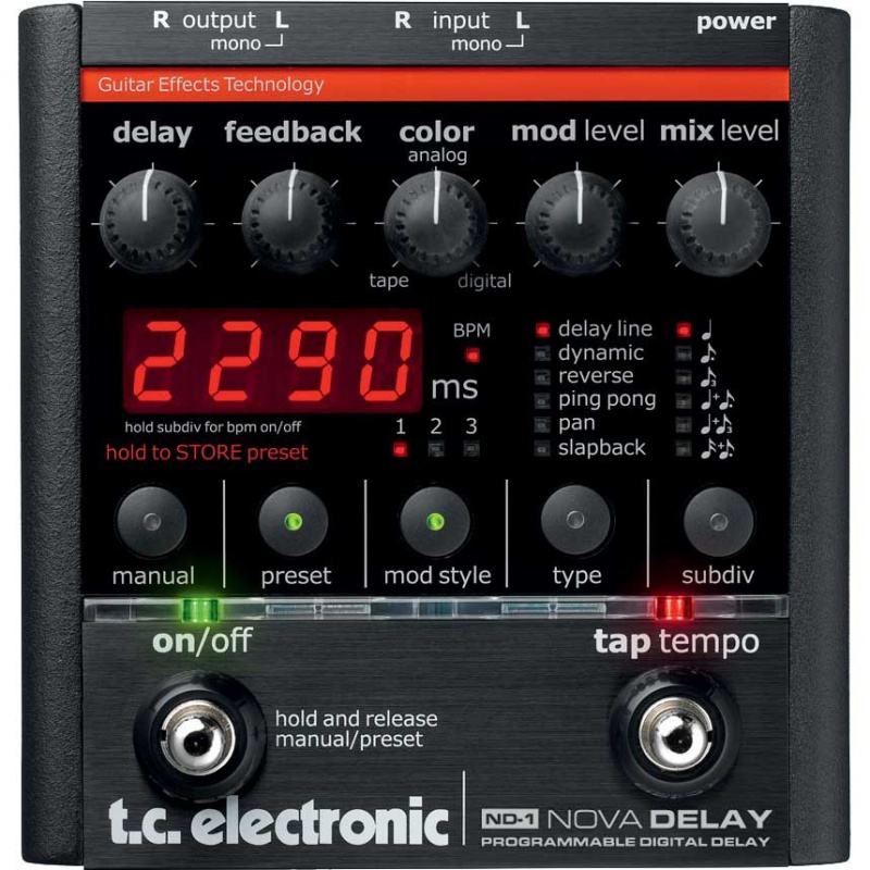 Педаль эффектов t.c.electronic ND-1 Nova Delay