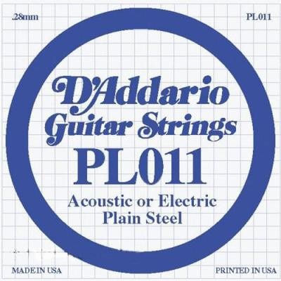 Струни для класичної гітари D&#039;ADDARIO PL011 Plain Steel