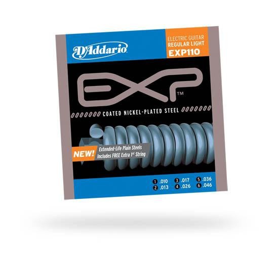 Струны для электрогитары D'ADDARIO EXP110 EXP Regular Light