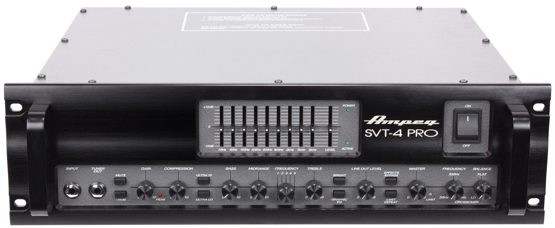 Бас-гитарный усилитель-голова AMPEG SVT-4PRO підсилювач для бас-гітари