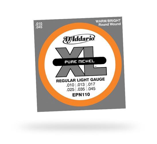 Струна для електрогітари D&#039;ADDARIO EPN110 XL Pure Nickel Regular Light