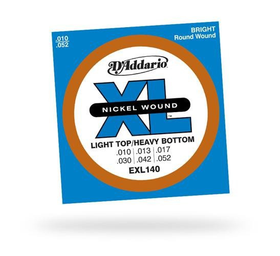 Струна для електрогітари D&#039;ADDARIO EXL140 XL Light Top Heavy Bottom