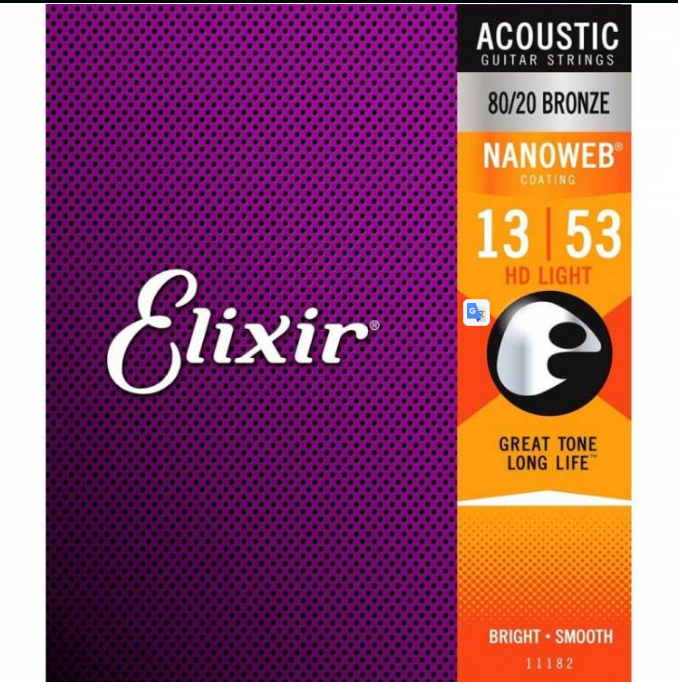 Струны для акустической гитары Elixir AC NW HDL