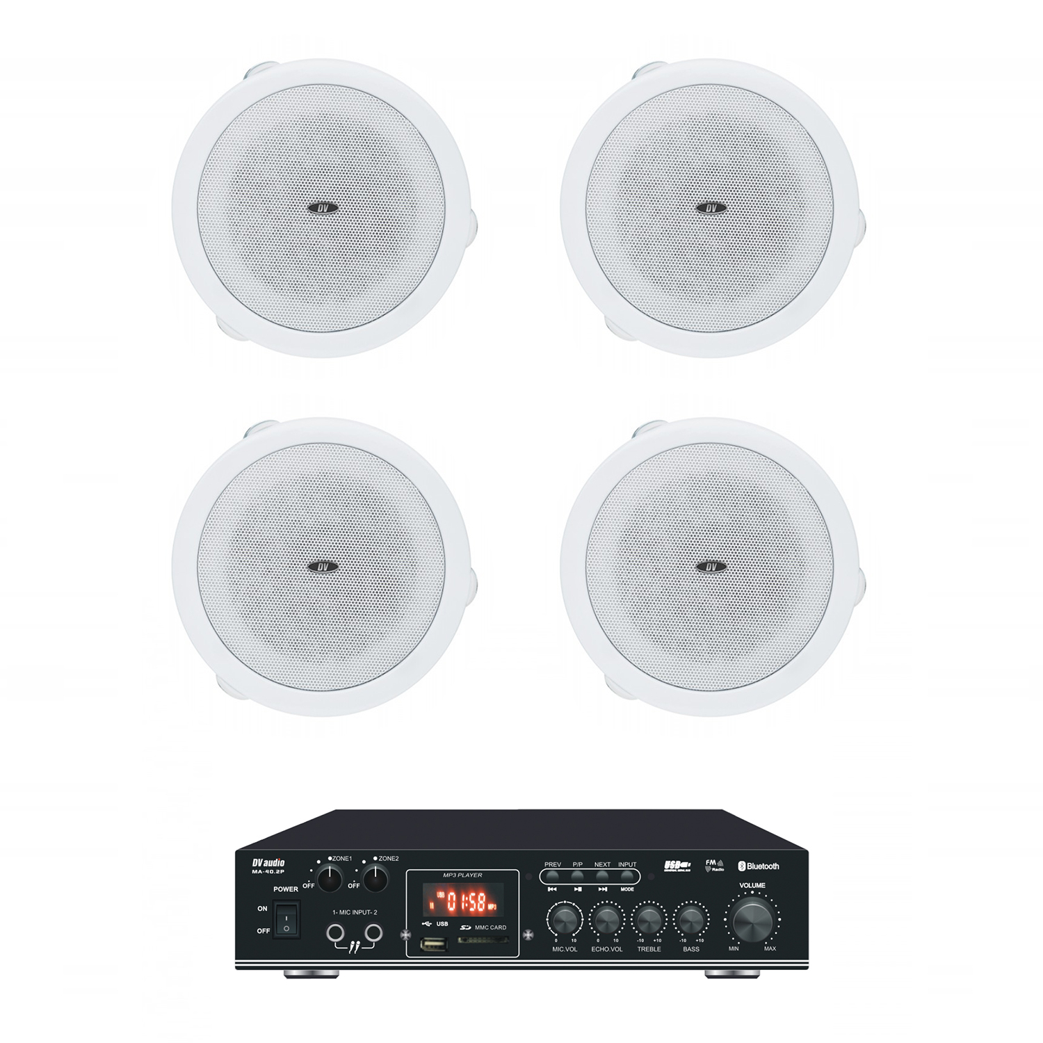 Комплект звуку DV audio MA40484 для приміщення до 80м.кв.